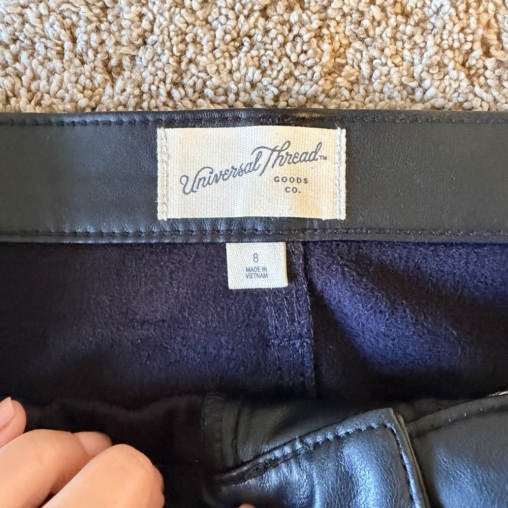 Universal Thread Black Faux Leather Skirt - Picture 3 of 3